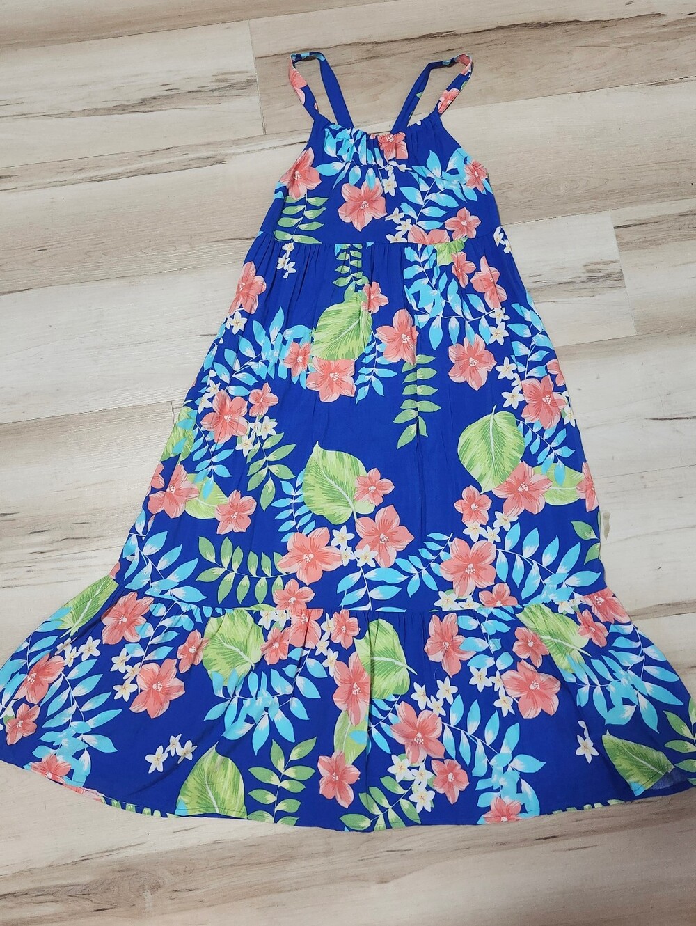 Children's Place Blue Floral Maxi Sundress